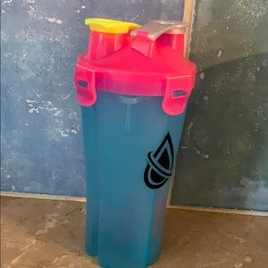 Double protein shakers water bottle